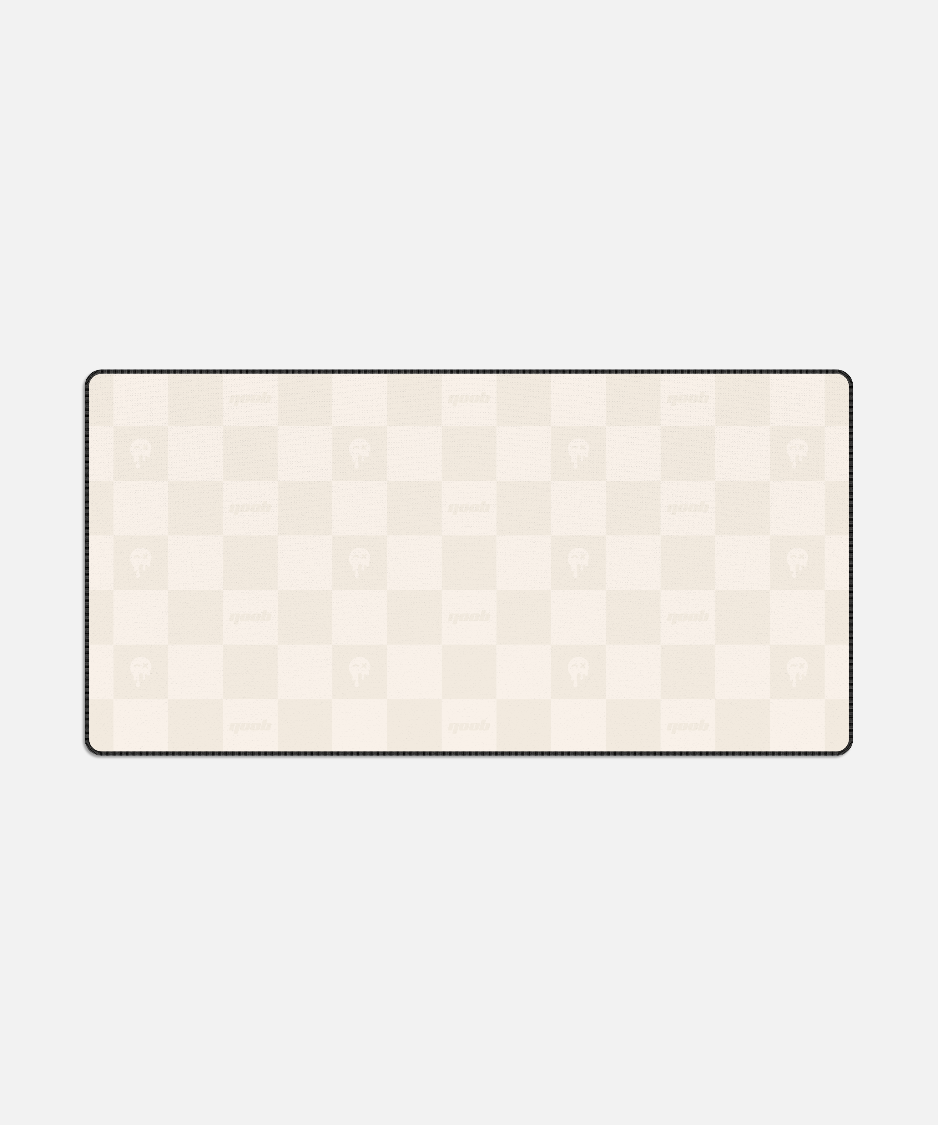 Noob Checkered Monogram gaming mousepad in a stylish pattern.