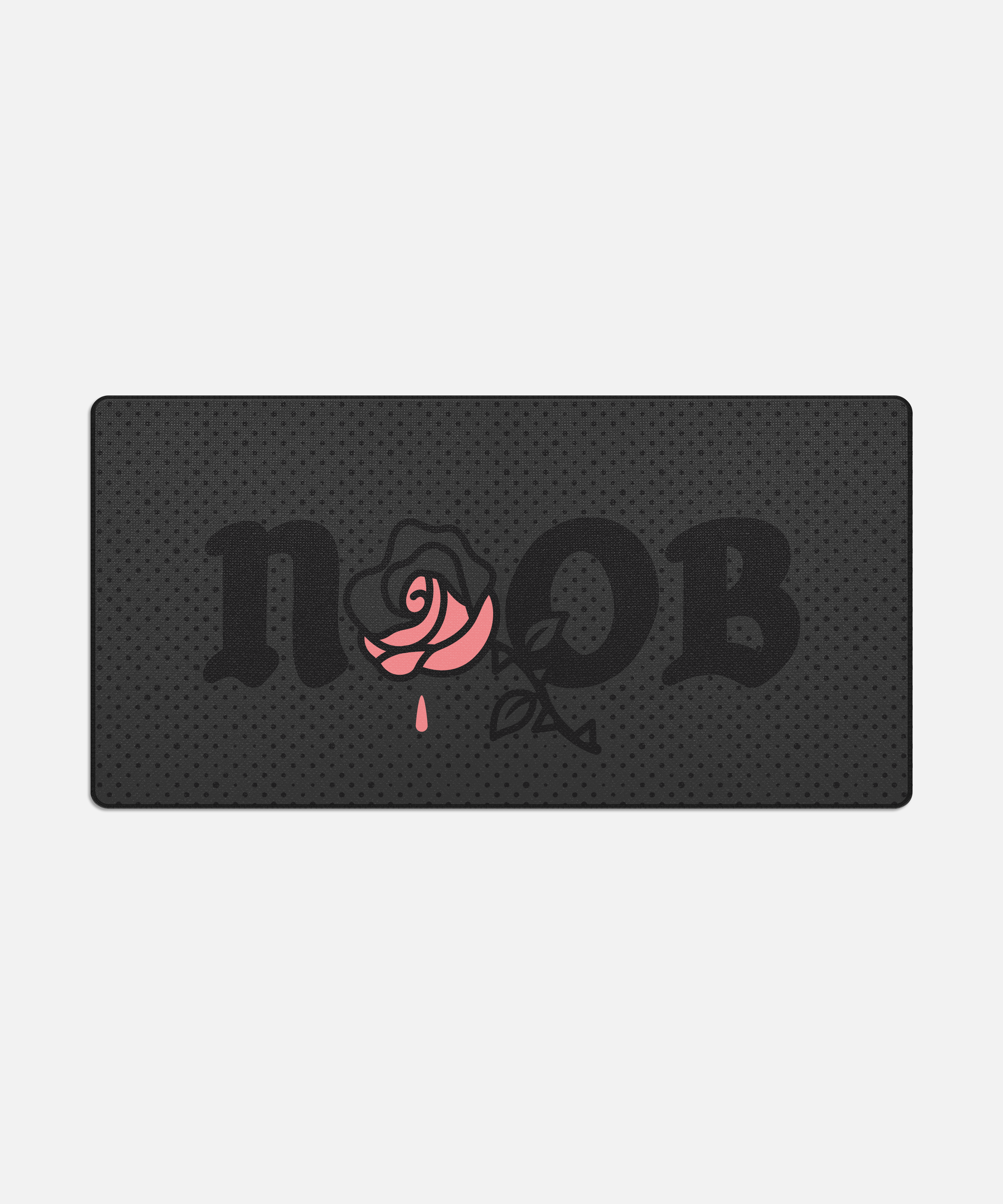 NOOB / The Mouse Pad Company Obsidian in black featuring Duraglyde™ fabric for exceptional control with extreme durability.