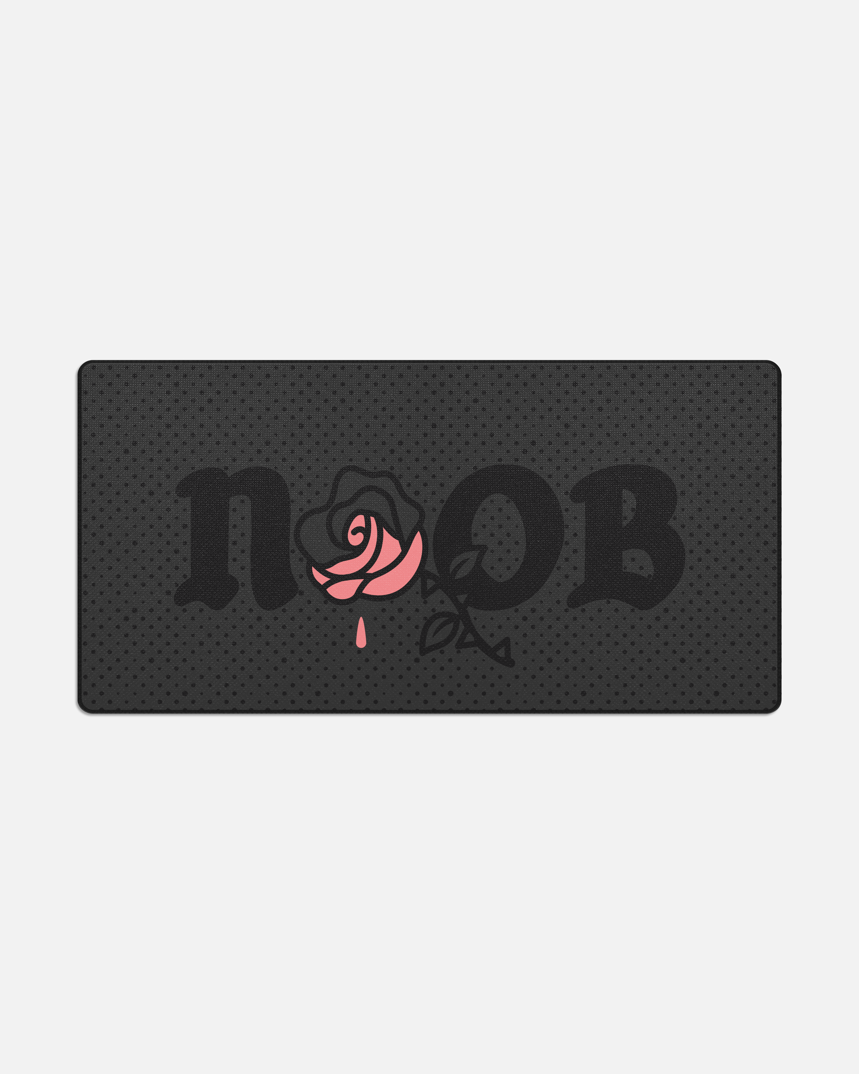 NOOB / The Mouse Pad Company Obsidian in black featuring Duraglyde™ fabric for exceptional control with extreme durability.