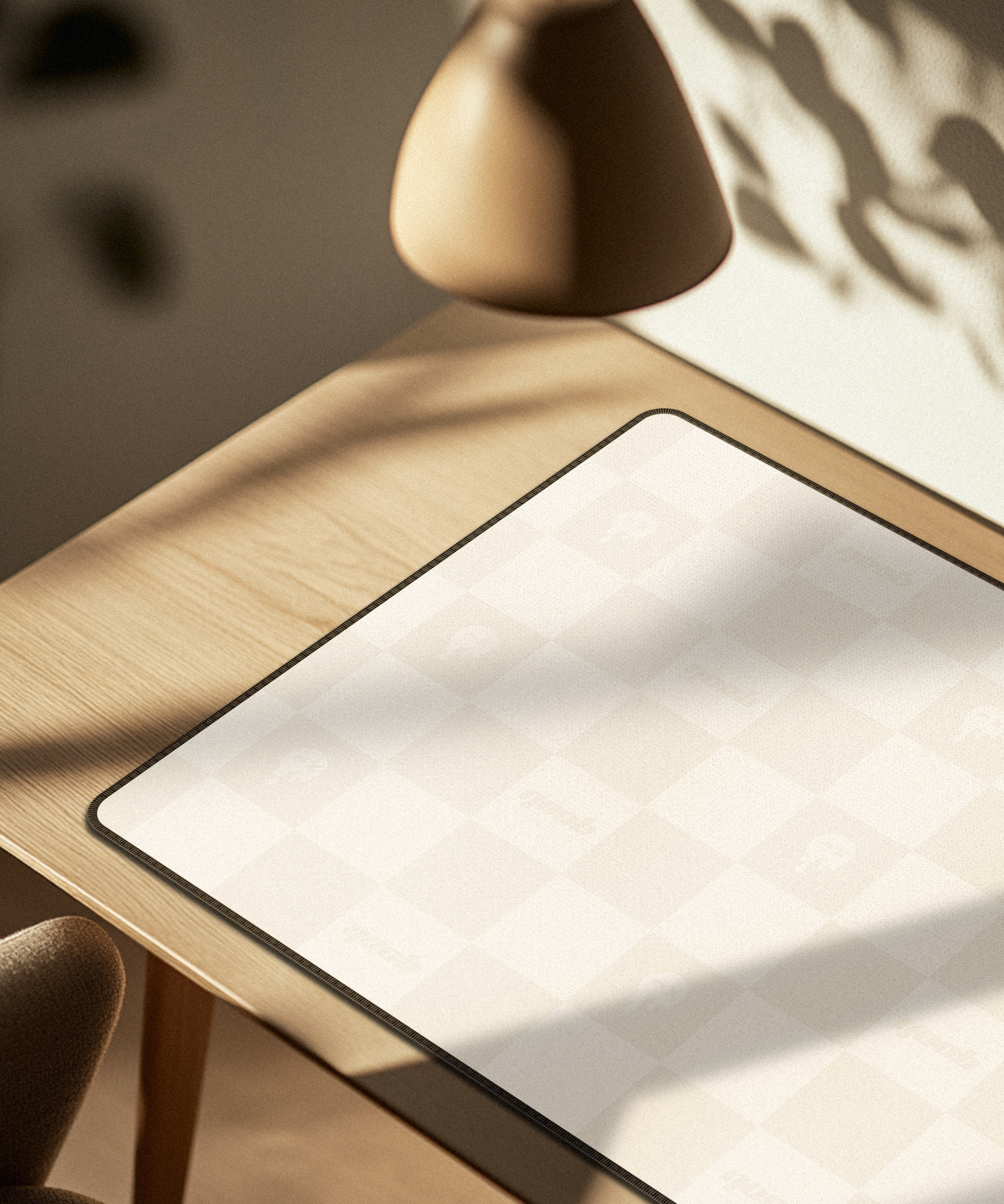 Noob Checkered Monogram gaming mousepad in a stylish pattern.