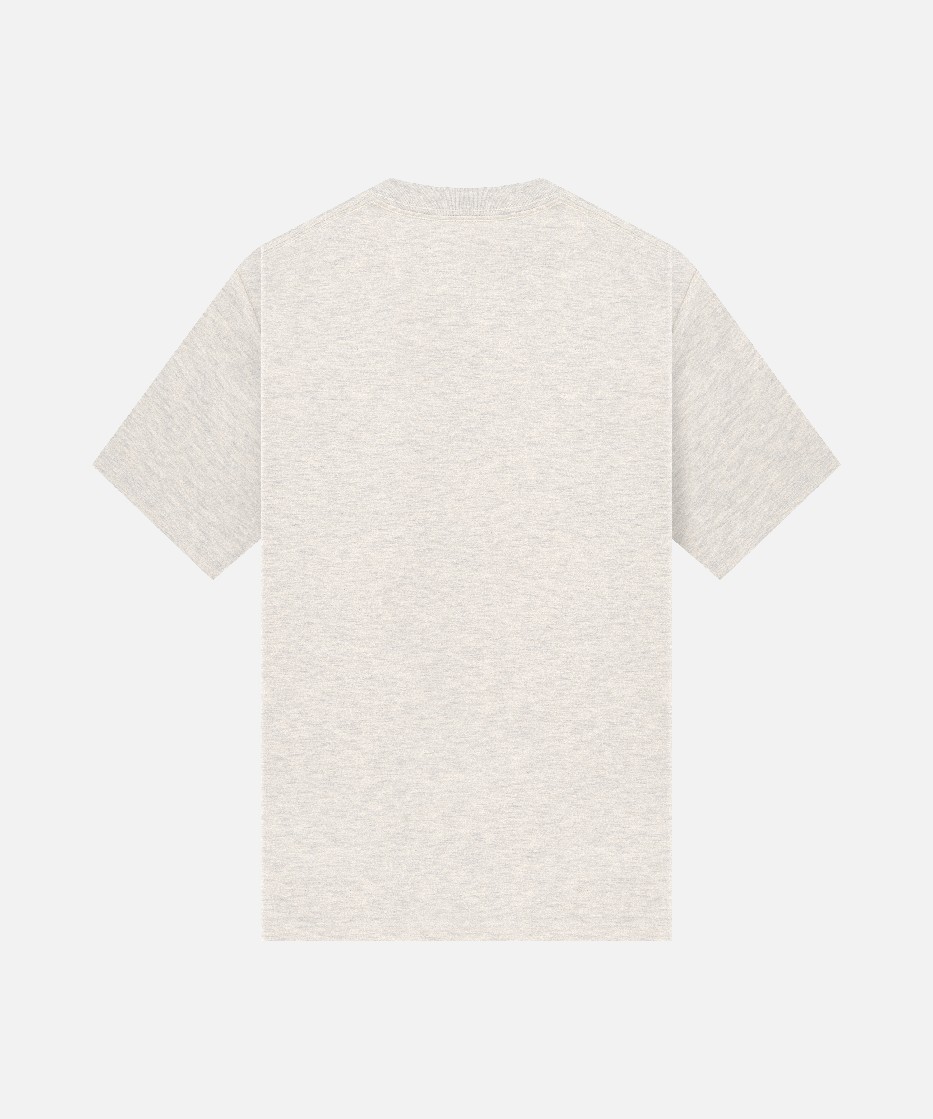 NOOB Spanky Logo back heather oatmeal t-shirt.