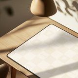 Noob Checkered Monogram gaming mousepad in a stylish pattern.