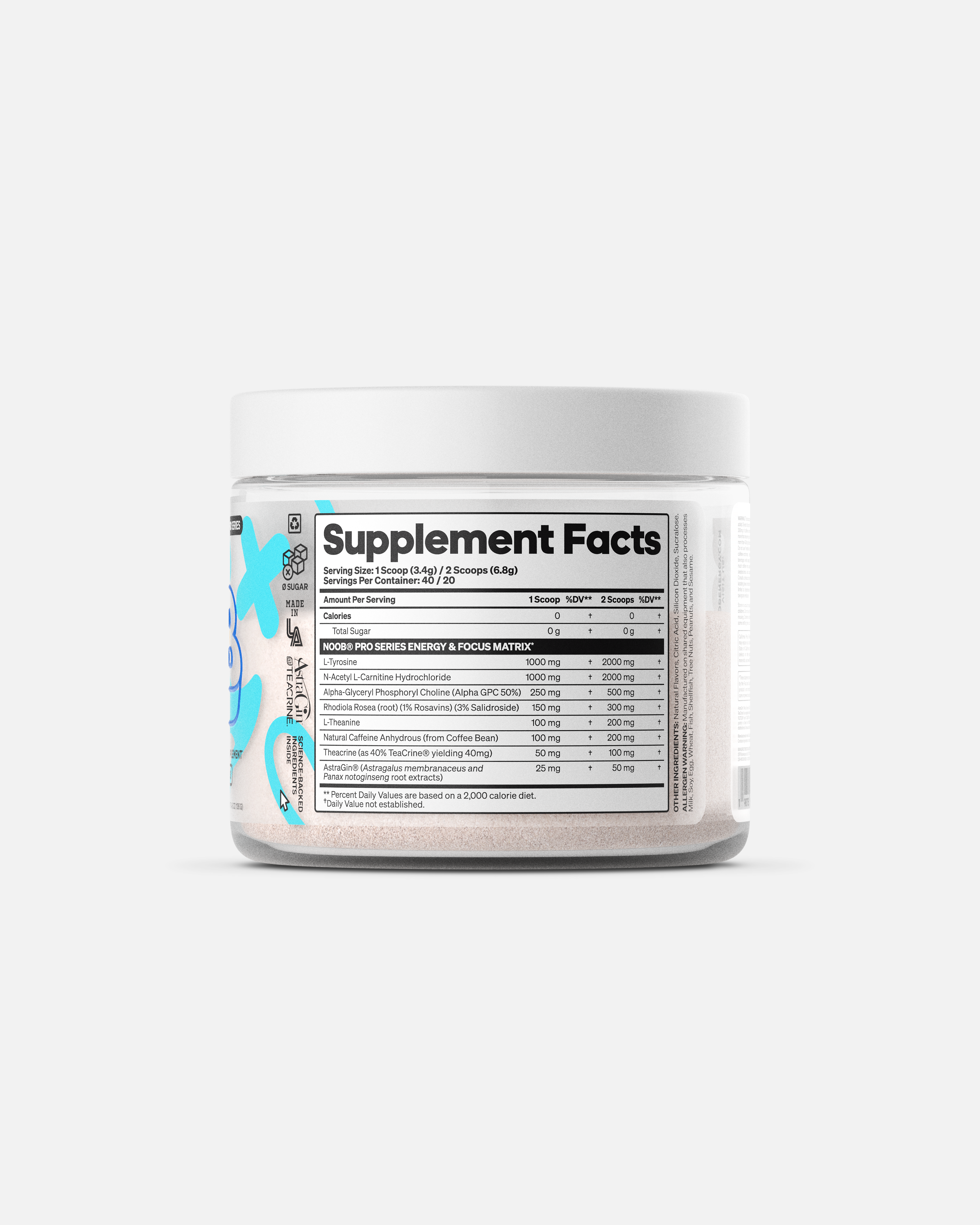 90 Day Supply | NOOB® PRO SERIES — Energy & Focus Support Supplement.