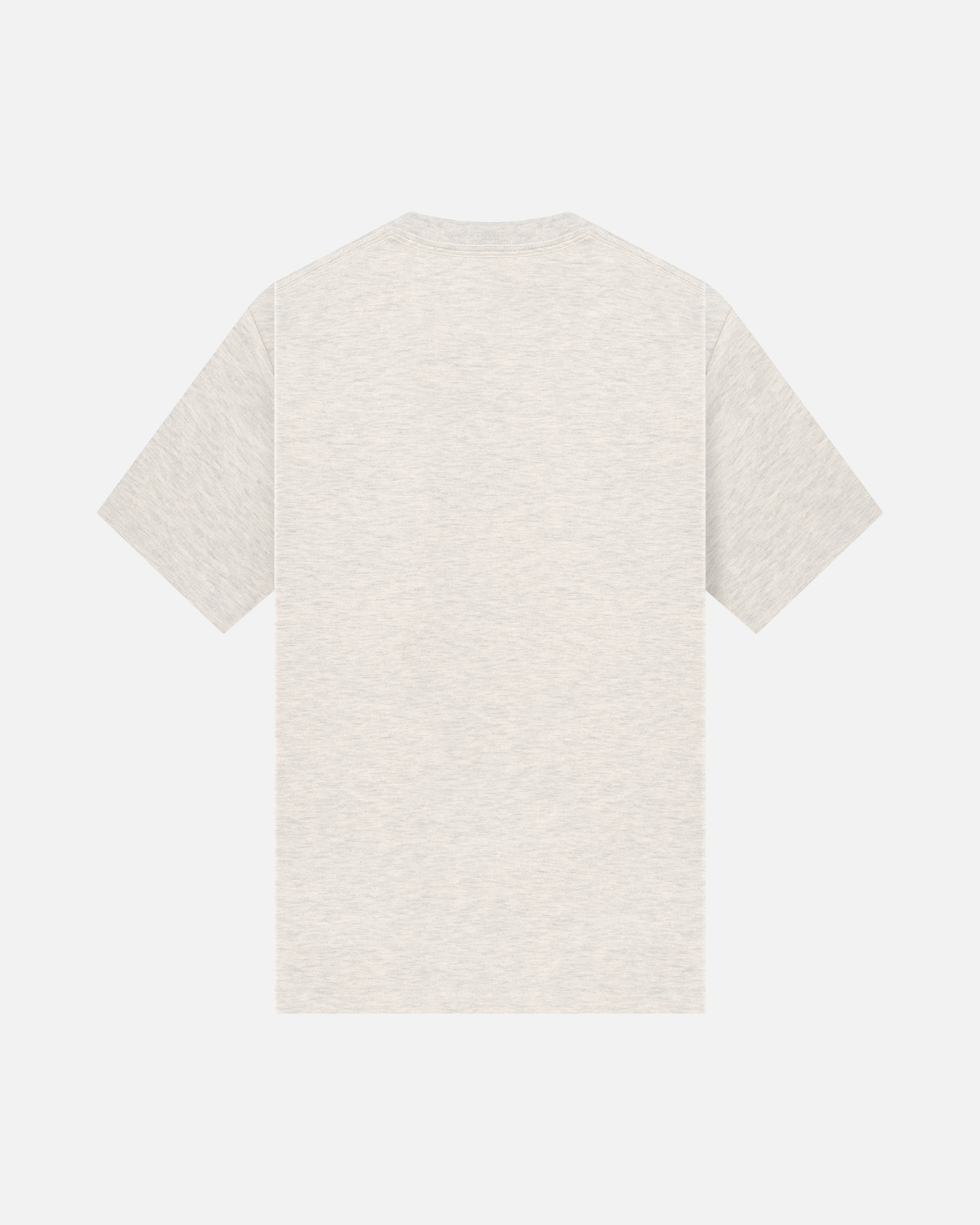 NOOB Spanky Logo back heather oatmeal t-shirt.