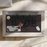 Sleek black Noob Obsidian gaming mousepad for ultimate control.