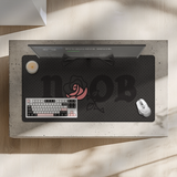 Sleek black Noob Obsidian gaming mousepad for ultimate control.